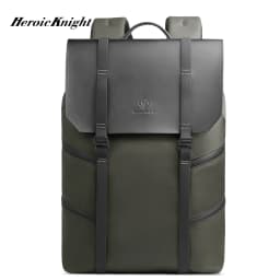 Heroic Knight 15.6" Casual Laptop Backpack Men Waterproof Large Capacity Travel Backpack Fashion Male Business Commuter Bag Pack