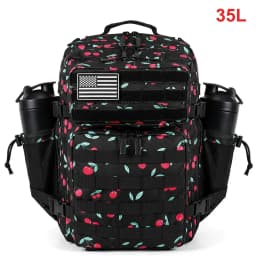 35L Tactical Backpack for Women Men Molle Outdoor Travel Camping Hiking Bag Sports Weekend Athlete Gym Rucksack Dual Cup Holders
