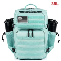35L Tactical Backpack for Women Men Molle Outdoor Travel Camping Hiking Bag Sports Weekend Athlete Gym Rucksack Dual Cup Holders