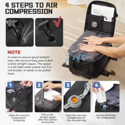 Vacuum Bag for Clothing,Backpack Hand Luggage Aircraft,Travel Essentials Vacuum Backpack Hand Luggage 40x30x20, Men Backpack