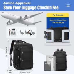 Vacuum Bag for Clothing,Backpack Hand Luggage Aircraft,Travel Essentials Vacuum Backpack Hand Luggage 40x30x20, Men Backpack