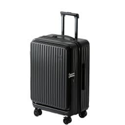 Multifunctional Front Opening Expandable Suitcase with Cup Holder Large Capacity Luggage 360° Shock Absorbing Wheels 20' 24' 28'