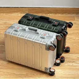 EU STOCK All Aluminum Travel Suitcase high-quality Business Rolling Luggage on Wheels Trolley 20inch Carry-Ons Cabin Suitcase