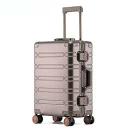 EU STOCK All Aluminum Travel Suitcase high-quality Business Rolling Luggage on Wheels Trolley 20inch Carry-Ons Cabin Suitcase