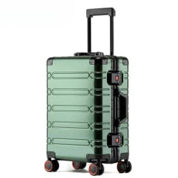 EU STOCK All Aluminum Travel Suitcase high-quality Business Rolling Luggage on Wheels Trolley 20inch Carry-Ons Cabin Suitcase