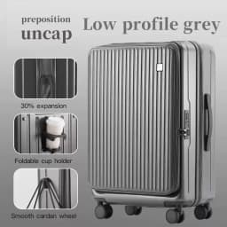 SUSHIMU Trolley Case Travel Suitcase Boarding Case Password Box Suitcase Portable Wheel Rolling Luggage Bag Front opening