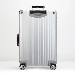 Top Quality Aluminum-Magnesium Alloy Vintage Suitcase, 20/24/26/29 Inch Lightweight Travel Trolley Luggage With Leather Handle