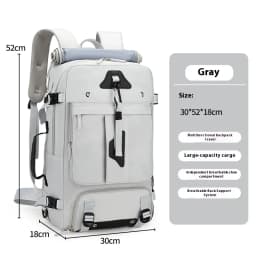 Cross Border Backpack for Men with a High-End Feel, Large Capacity Crossbody Backpack, Portable Travel Bag, Outdoor Hiking Backp