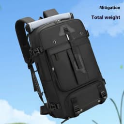 Cross Border Backpack for Men with a High-End Feel, Large Capacity Crossbody Backpack, Portable Travel Bag, Outdoor Hiking Backp