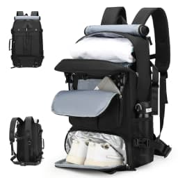 Cross Border Backpack for Men with a High-End Feel, Large Capacity Crossbody Backpack, Portable Travel Bag, Outdoor Hiking Backp
