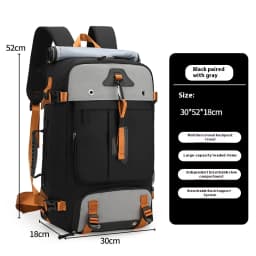 Cross Border Backpack for Men with a High-End Feel, Large Capacity Crossbody Backpack, Portable Travel Bag, Outdoor Hiking Backp
