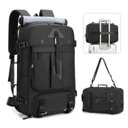 Cross Border Backpack for Men with a High-End Feel, Large Capacity Crossbody Backpack, Portable Travel Bag, Outdoor Hiking Backp