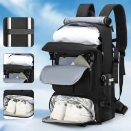 Cross Border Backpack for Men with a High-End Feel, Large Capacity Crossbody Backpack, Portable Travel Bag, Outdoor Hiking Backp
