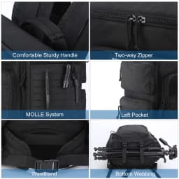 Men's Duffel Bag with Large Capacity Modular System, Multi-Compartment Design with Shoe Storage Space
