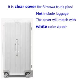 Luggage Covers for Rimowa Essential Trunk Plus 33inch Suitcase Protector PVC Clear Dustproof Case with Zipper Customized