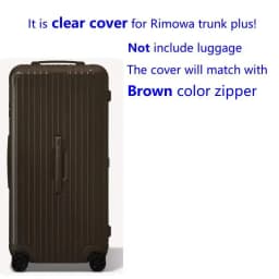 Luggage Covers for Rimowa Essential Trunk Plus 33inch Suitcase Protector PVC Clear Dustproof Case with Zipper Customized