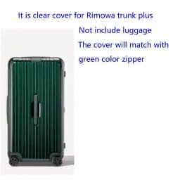 Luggage Covers for Rimowa Essential Trunk Plus 33inch Suitcase Protector PVC Clear Dustproof Case with Zipper Customized