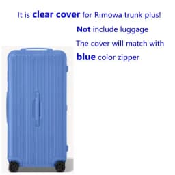 Luggage Covers for Rimowa Essential Trunk Plus 33inch Suitcase Protector PVC Clear Dustproof Case with Zipper Customized