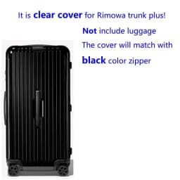 Luggage Covers for Rimowa Essential Trunk Plus 33inch Suitcase Protector PVC Clear Dustproof Case with Zipper Customized