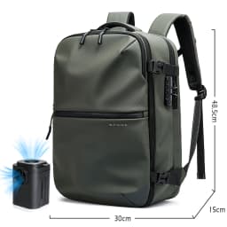 BANGE Anti-Theft Vacuum Compression Backpacks Men Travel Backpack Lock Bag Large Capacity 16 Laptop Bags For School Cabin Bags