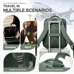 Ryanair 40x30x20 Travel Backpack Vacuum Compression Backpack with Pump, Wizzair Cabin Bag 15.6" Laptop Travel Bag,Storage Bag