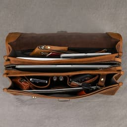 Men Genuine Leather Big Briefcase 14 inch Laptop Business Bag Cowhide Laptop Handbag Notebooks Mens Work Tote Big Shoulder Bag