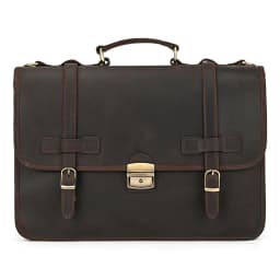 Men Genuine Leather Big Briefcase 14 inch Laptop Business Bag Cowhide Laptop Handbag Notebooks Mens Work Tote Big Shoulder Bag