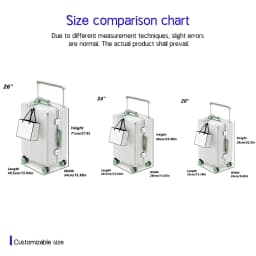 Aluminum Frame Wide Handlebar Rolling Luggage with Colorful Silent Spinner Wheels and TSA Lock Large Capacity Trolley Suitcase