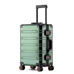100% Aluminum-magnesium Suitcase Large Capacity Rolling Luggage with Spinner wheel Travel Trolley case 20inch Carry-On Suitcase