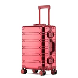 100% Aluminum-magnesium Suitcase Large Capacity Rolling Luggage with Spinner wheel Travel Trolley case 20inch Carry-On Suitcase