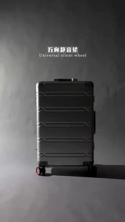 100% Aluminum-magnesium Suitcase Large Capacity Rolling Luggage with Spinner wheel Travel Trolley case 20inch Carry-On Suitcase