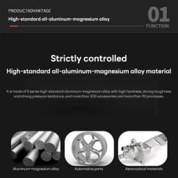 100% Aluminum-magnesium Suitcase Large Capacity Rolling Luggage with Spinner wheel Travel Trolley case 20inch Carry-On Suitcase