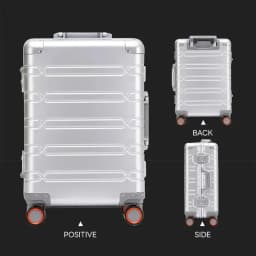 100% Aluminum-magnesium Suitcase Large Capacity Rolling Luggage with Spinner wheel Travel Trolley case 20inch Carry-On Suitcase
