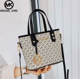 Michael Kors Ole Jet Set 2026 New Bag Lightweight Luxury Travel Extra Small PVC Print with Leather Women's Handheld Crossbody To