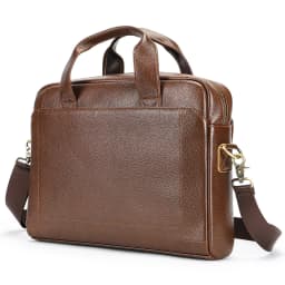 Men's genuine leather handbag, top-layer cowhide briefcase, genuine leather laptop bag, business bag