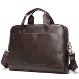 Men's genuine leather handbag, top-layer cowhide briefcase, genuine leather laptop bag, business bag