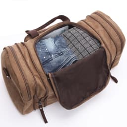 Large Capacity Men Hand Luggage Travel Duffle Bags Canvas Travel Bags Weekend Shoulder Bags Multifunctional Overnight Duffel Bag