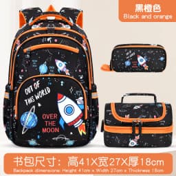 3 Pcs Kids School Backpcak Children School Bags Set Girls Boys Primary Backpack with Lunch Bag Schoolbag Book Bag Kids Mochilas