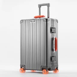 All-Aluminum Magnesium Alloy Suitcase Large-Capacity Password Luggage Infused Transparent Rolling Wheel Business Trolley Case