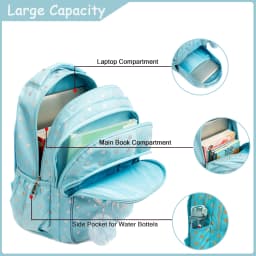 Meetbelify School Backpacks for Elementary Primary Girls with Lunch Bag and Pencil Case
