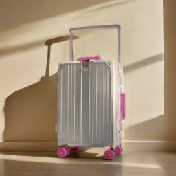 BunnyFly Wide Handlebar Travel Trolley Suitcase with Colorful Silent Wheels TSA Lock Rolling Luggage Large Capacity PC Material