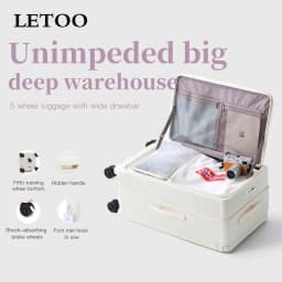 2025 Front-opening Luggage. 26-inch anti-drop rolling suitcase, 20-inch carry-on luggage, combination suitcase, 24-inch travel b