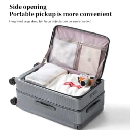 2025 Front-opening Luggage. 26-inch anti-drop rolling suitcase, 20-inch carry-on luggage, combination suitcase, 24-inch travel b