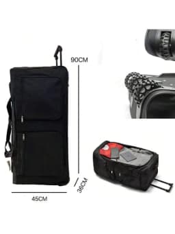 Travel Bag with Wheels and Telescopic Handle | Lightweight Cabin Suitcase for Hand Luggage, Waterproof Trolley, Unisex Travel Backpack