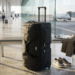 Travel Bag with Wheels and Telescopic Handle | Lightweight Cabin Suitcase for Hand Luggage, Waterproof Trolley, Unisex Travel Backpack