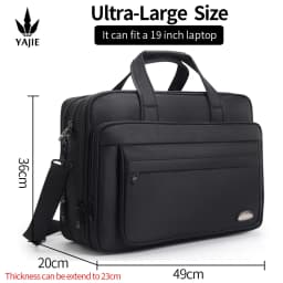 Large Capacity Briefcase Bag Men Business Bag 15.6 inch 17" 19" Laptop Bag Shoulder Bags Canvas Handbags Notebook Bag messenger