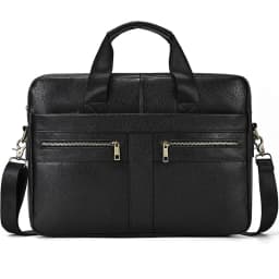 Luufan Men's Business Briefcase Fit 15" PC Genuine Leather Handbag Real Leather Male Laptop Handbag A4 Office Man Crossbody Bag