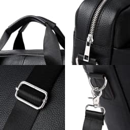 SCHLATUM Genuine Leather Briefcases Hard For Men Luxury Handbags Laptop Briefcase Bags 15 Inch Office Bussiness Computer Bag