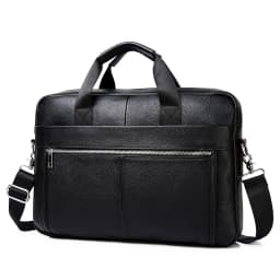 SCHLATUM Genuine Leather Briefcases Hard For Men Luxury Handbags Laptop Briefcase Bags 15 Inch Office Bussiness Computer Bag