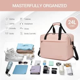 Kono Ryanair & Wizz Air Cabin Bags 40X30X20 Cm, 24L Carry on Luggage, Lightweight Weekender Travel Bags for Men and Women